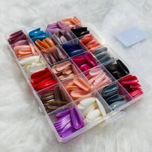 Multicolor Fake Nails – Customizable for Endless Creativity | 576 Pcs