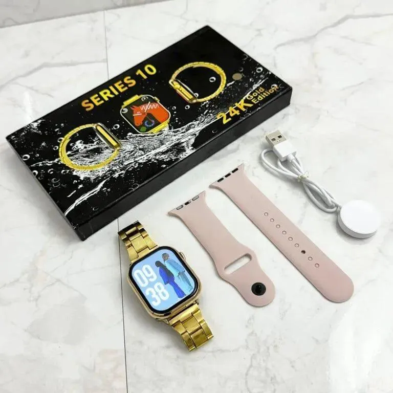 Smart Watch - Series 10 24K Golden Editor Eid Mubarak